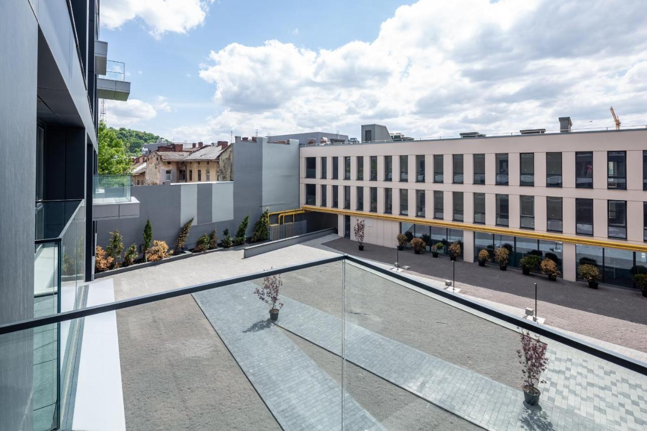 Новобудова В Центрі Львова Appartement Buitenkant foto